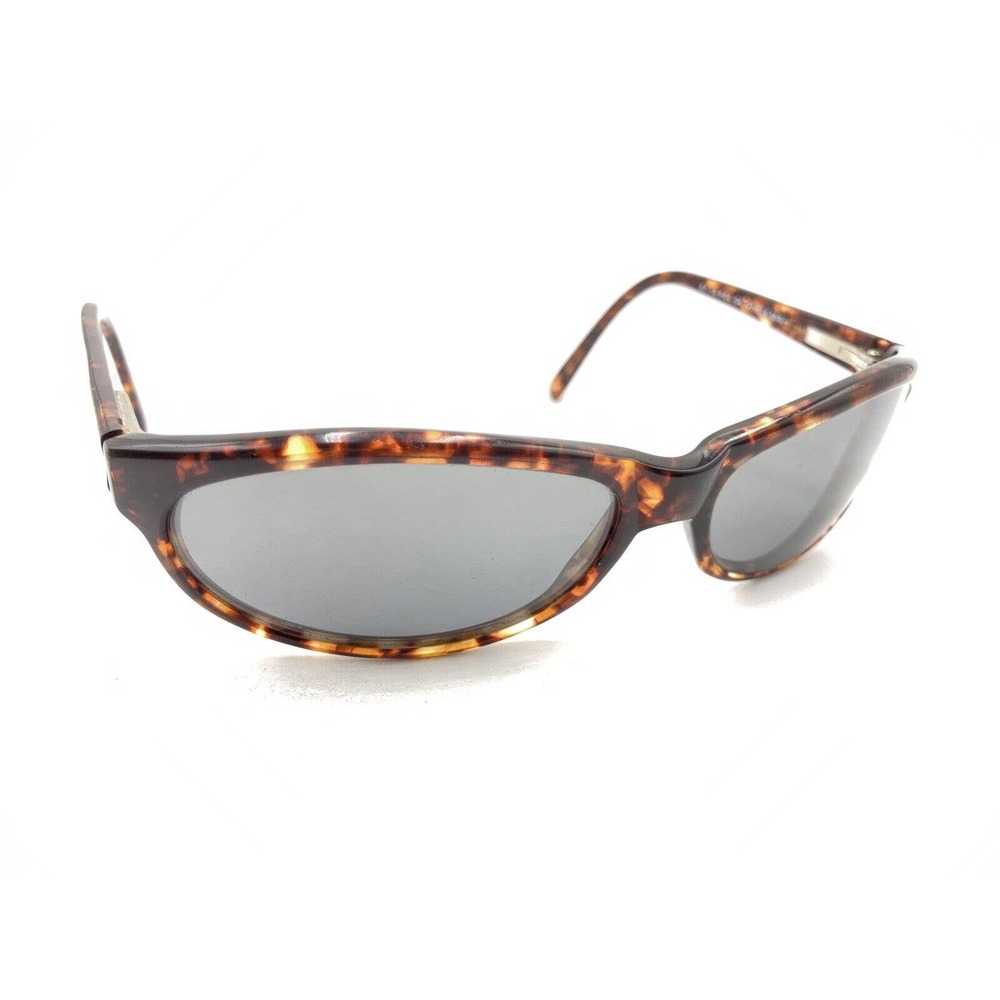 Polarized 559 Brown Tortoise Oval Wrap Sunglasses Gray Lens 61-15 135 Men Women